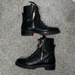 Christian Louboutin Combat Boots. Worn once.